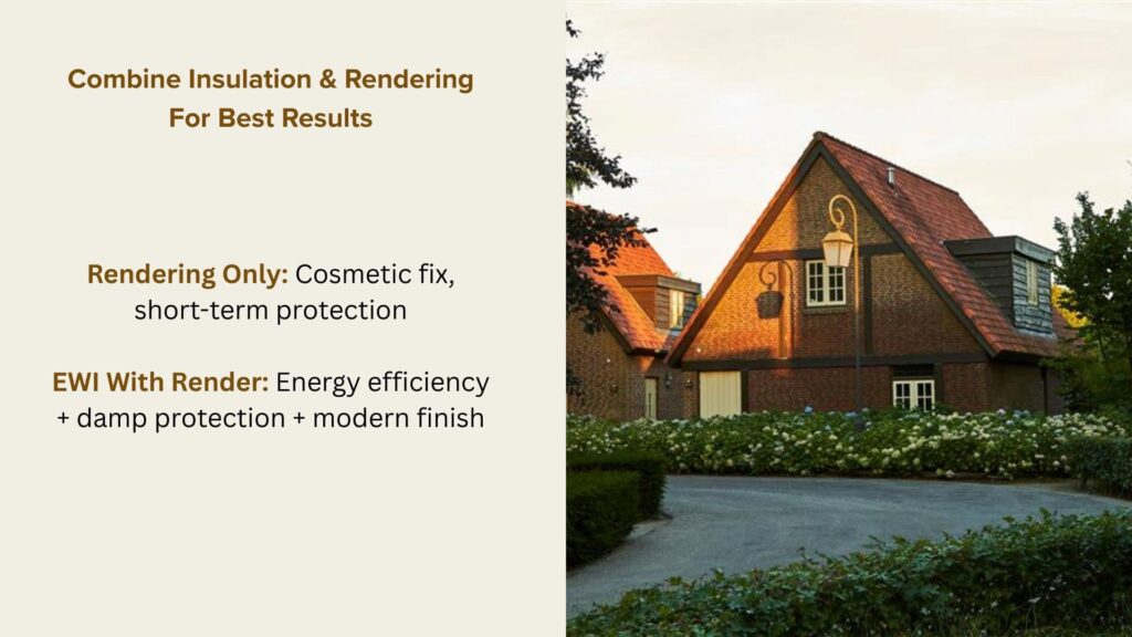 insulation and rendering for best results