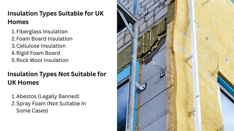 external wall insulation types in UK