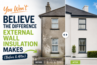 before and after external wall insulation